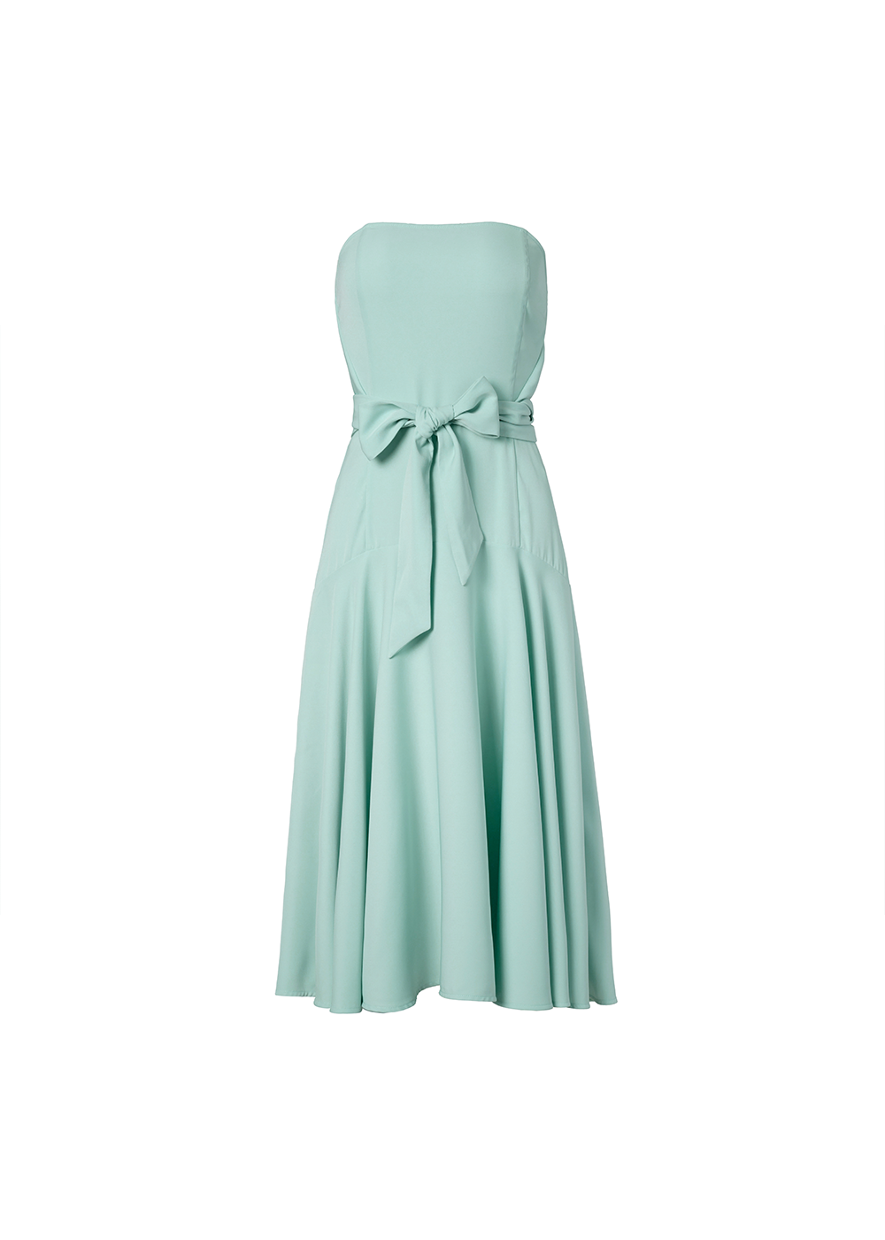 SALAZIA Green Short-Sleeve Fit-and-Flare Dresses