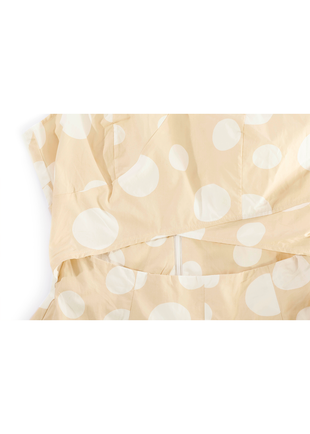 SALAZIA Yellow Cotton Short-Sleeve Dresses