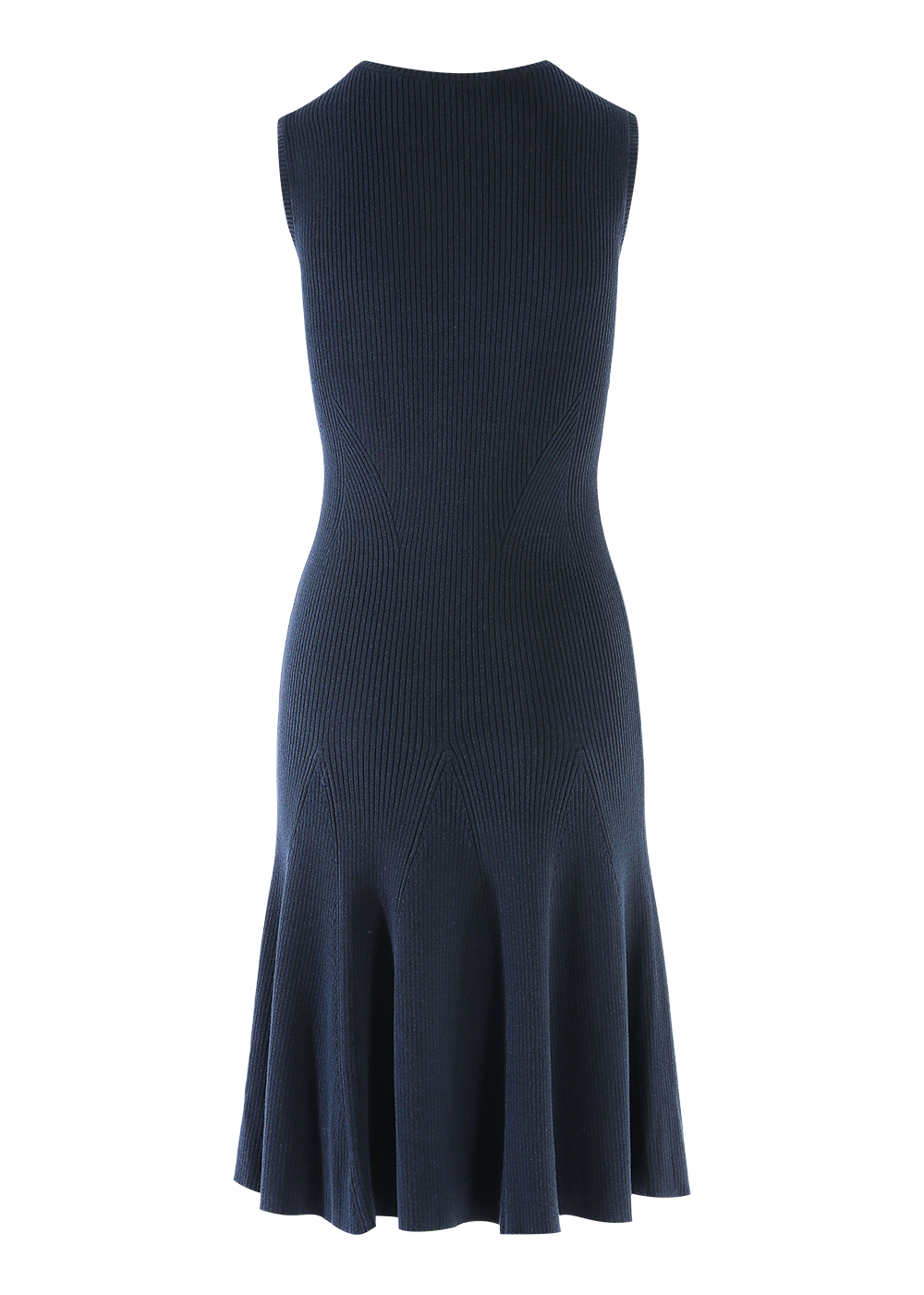 SALAZIA Blue Knit Fit-and-Flare Dresses