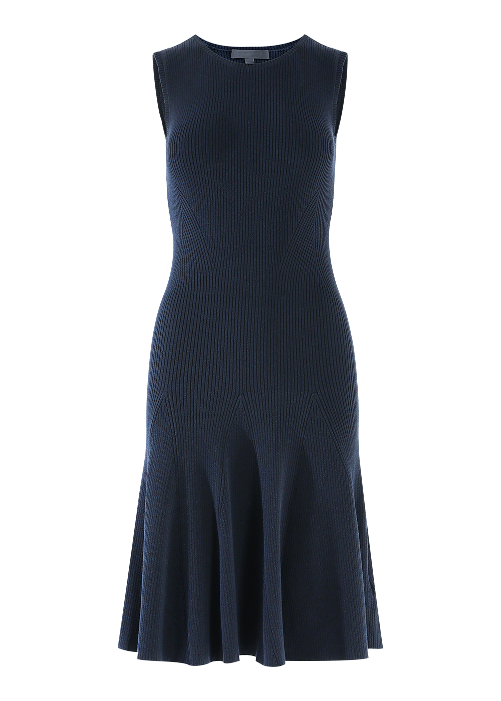 SALAZIA Blue Knit Fit-and-Flare Dresses