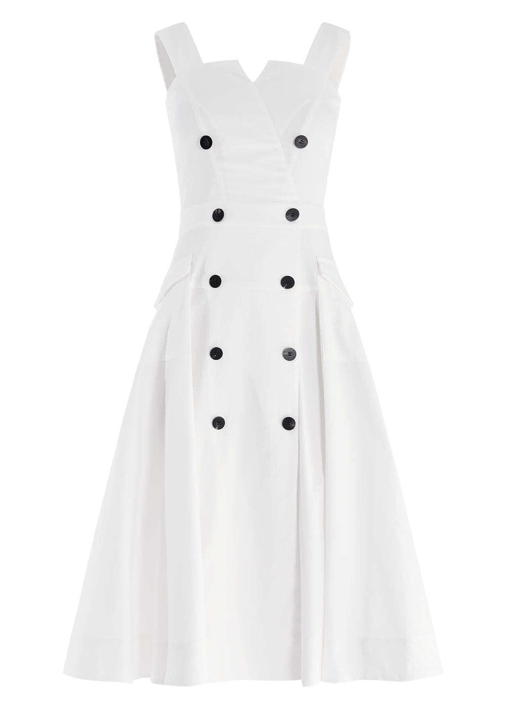 SALAZIA White Cotton-Blend Dresses