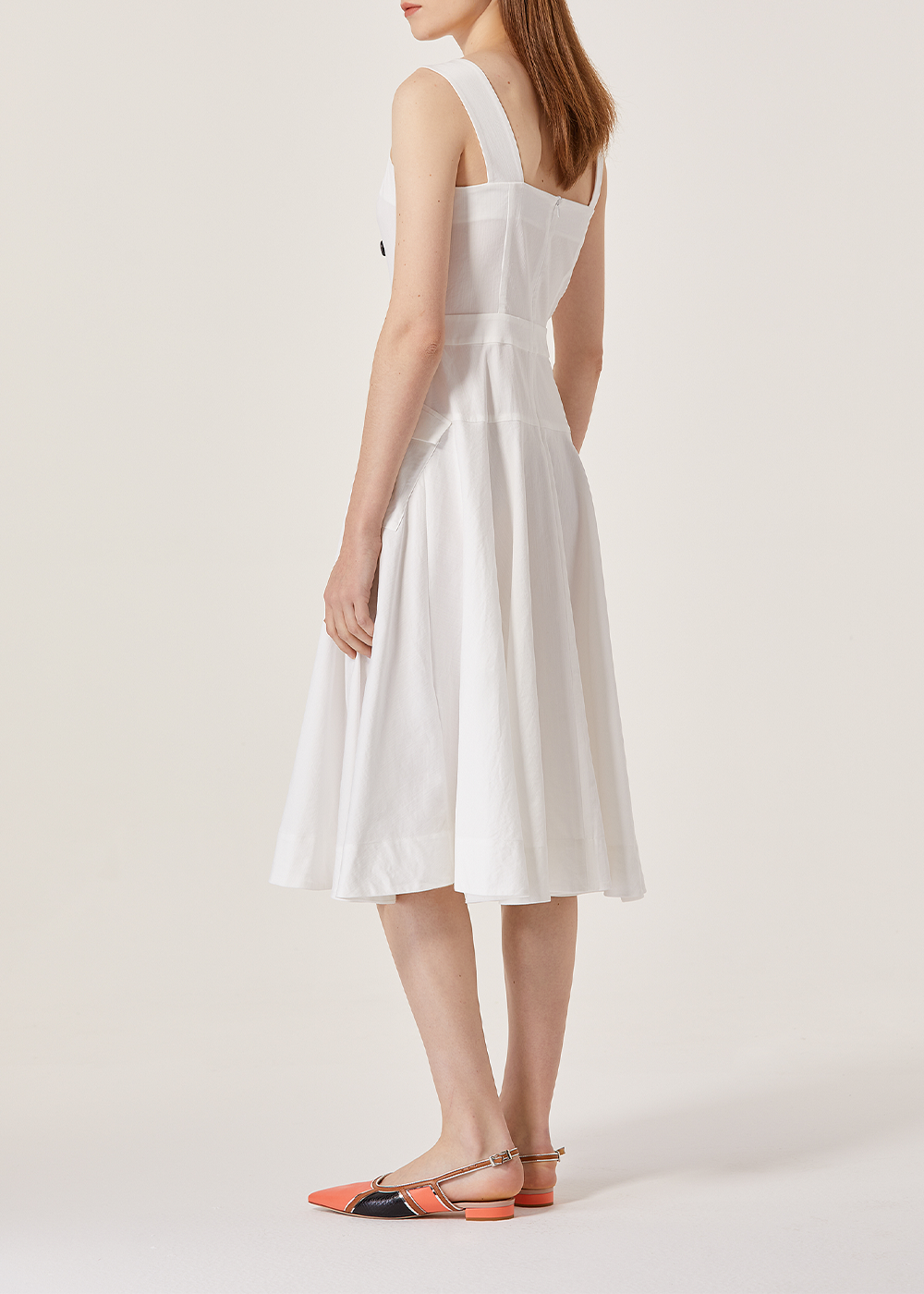 SALAZIA White Cotton-Blend Dresses