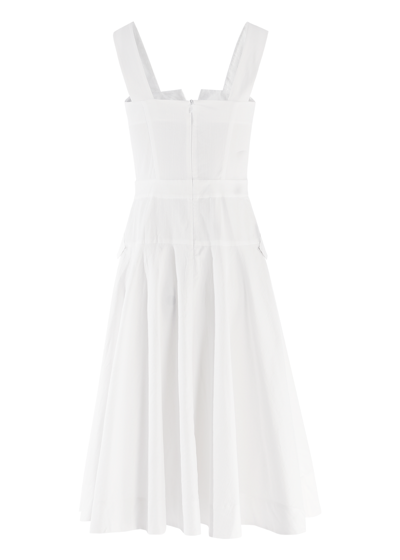 SALAZIA White Cotton-Blend Dresses