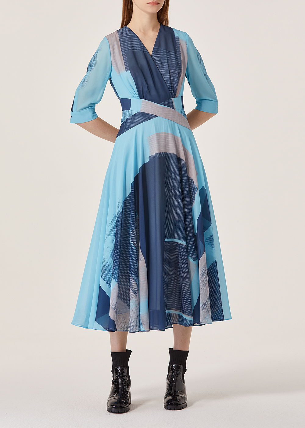 SALAZIA Fluid Polyester Maxi Dresses