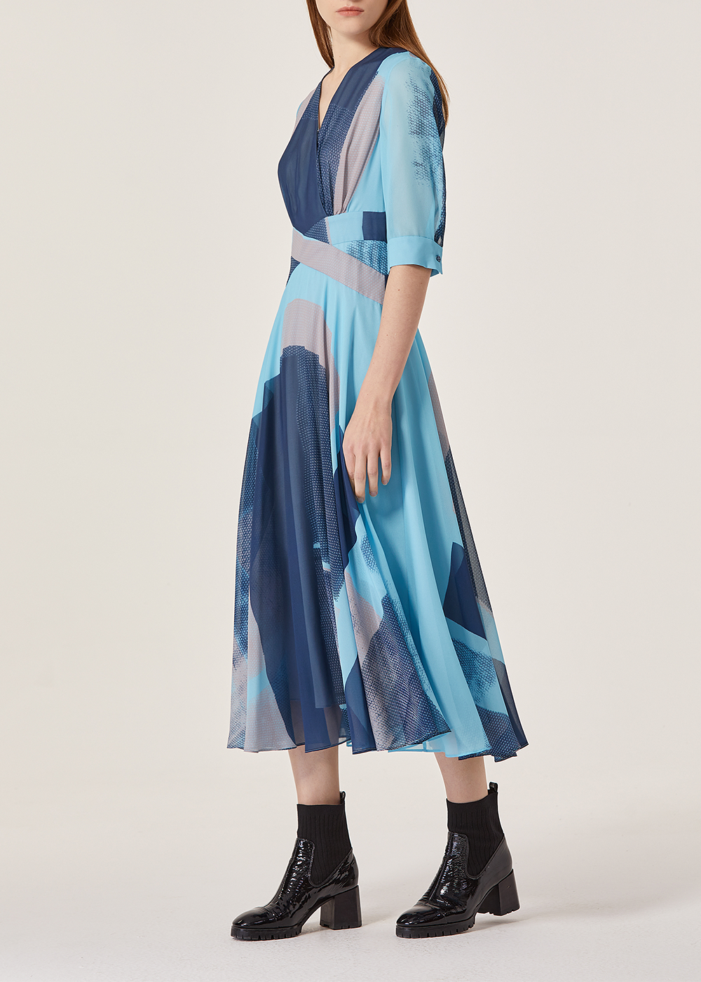 SALAZIA Fluid Polyester Maxi Dresses