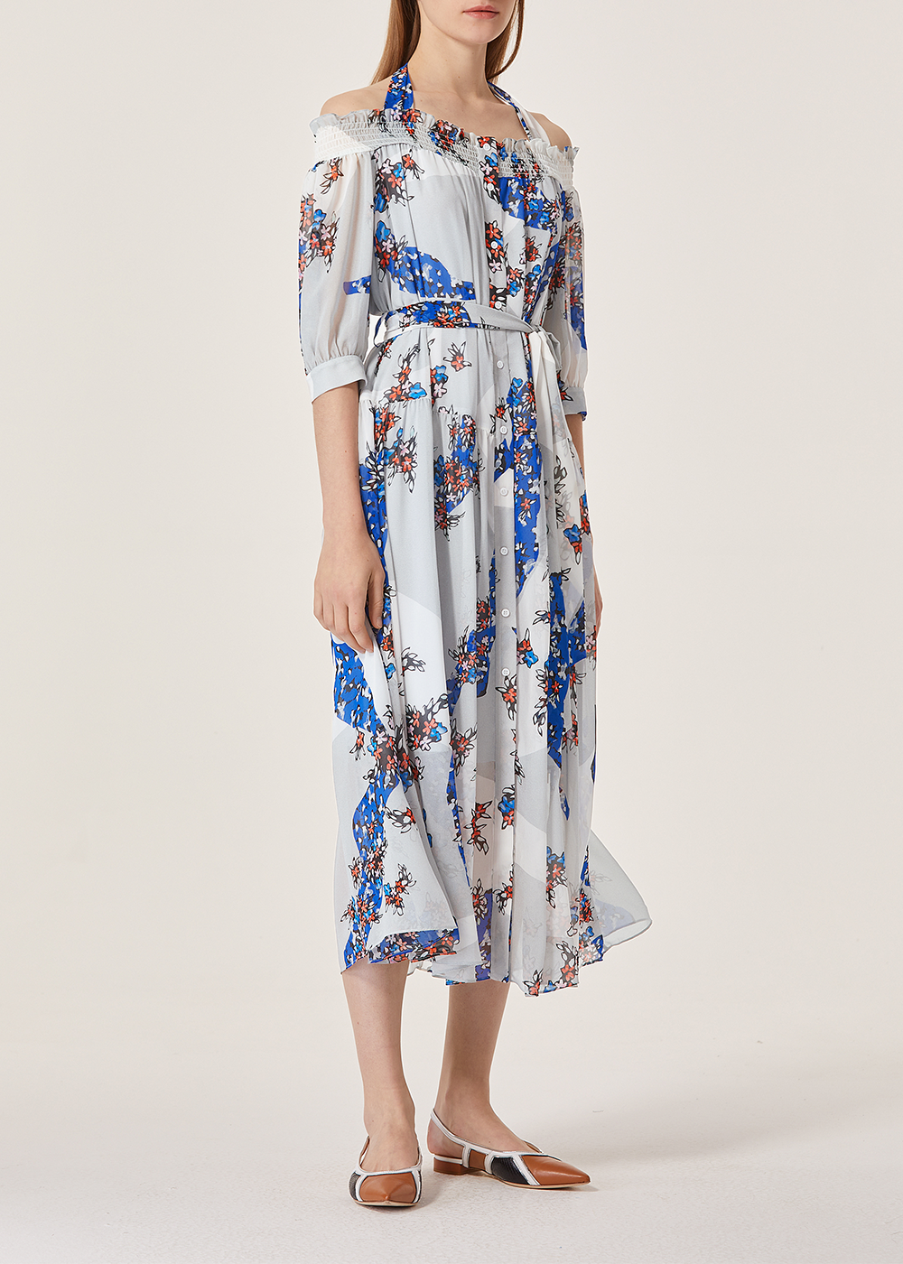 SALAZIA Grey Oversized Relaxed Dresses