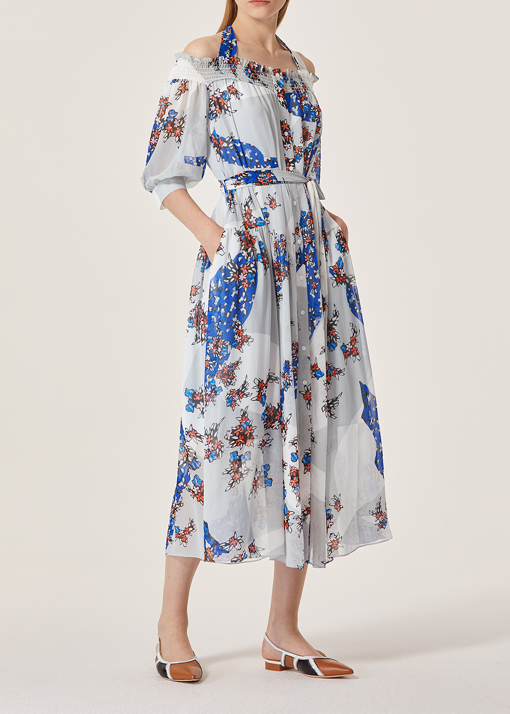 SALAZIA Grey Oversized Relaxed Dresses