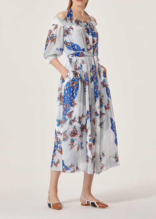 SALAZIA Grey Oversized Relaxed Dresses