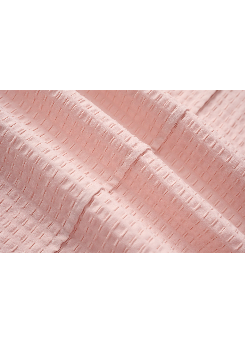 SALAZIA Red-White Cotton-Silk Contrast Dresses