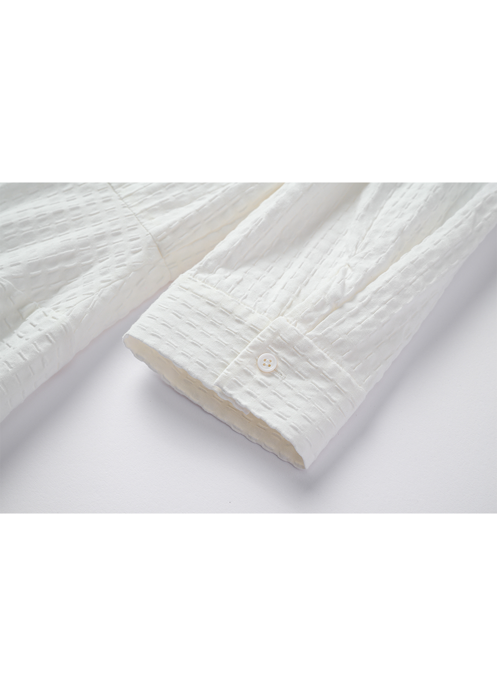 SALAZIA White Cotton-Blend Short-Sleeve Dresses