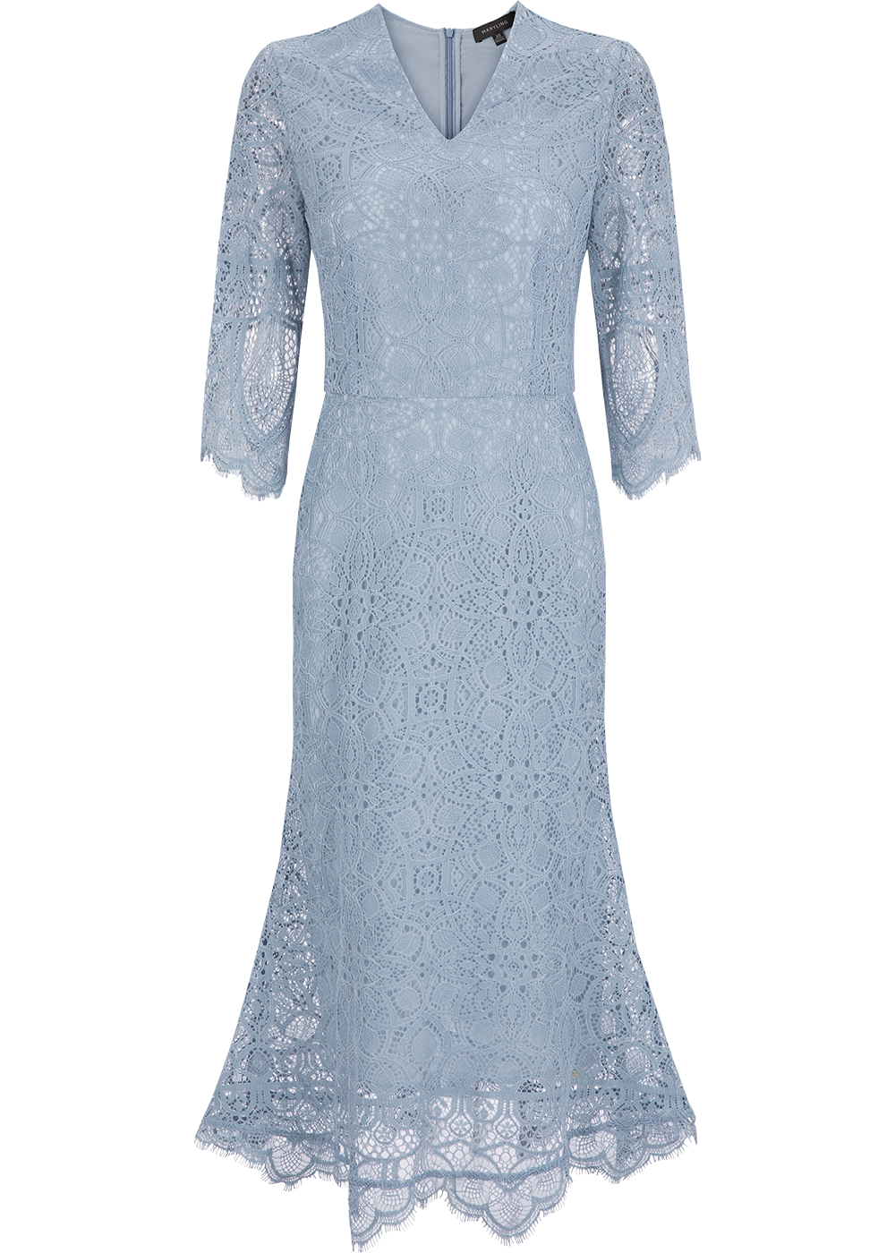SALAZIA Mist Blue Horizon Fitted Dresses