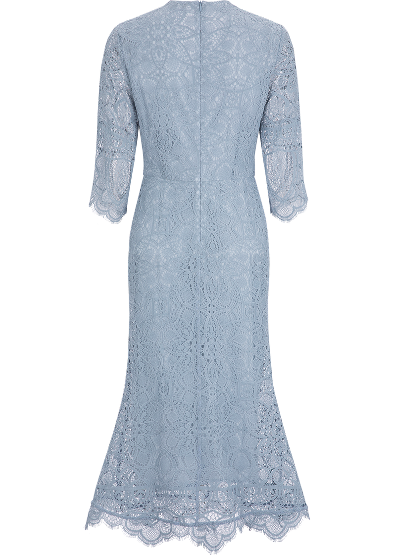 SALAZIA Mist Blue Horizon Fitted Dresses