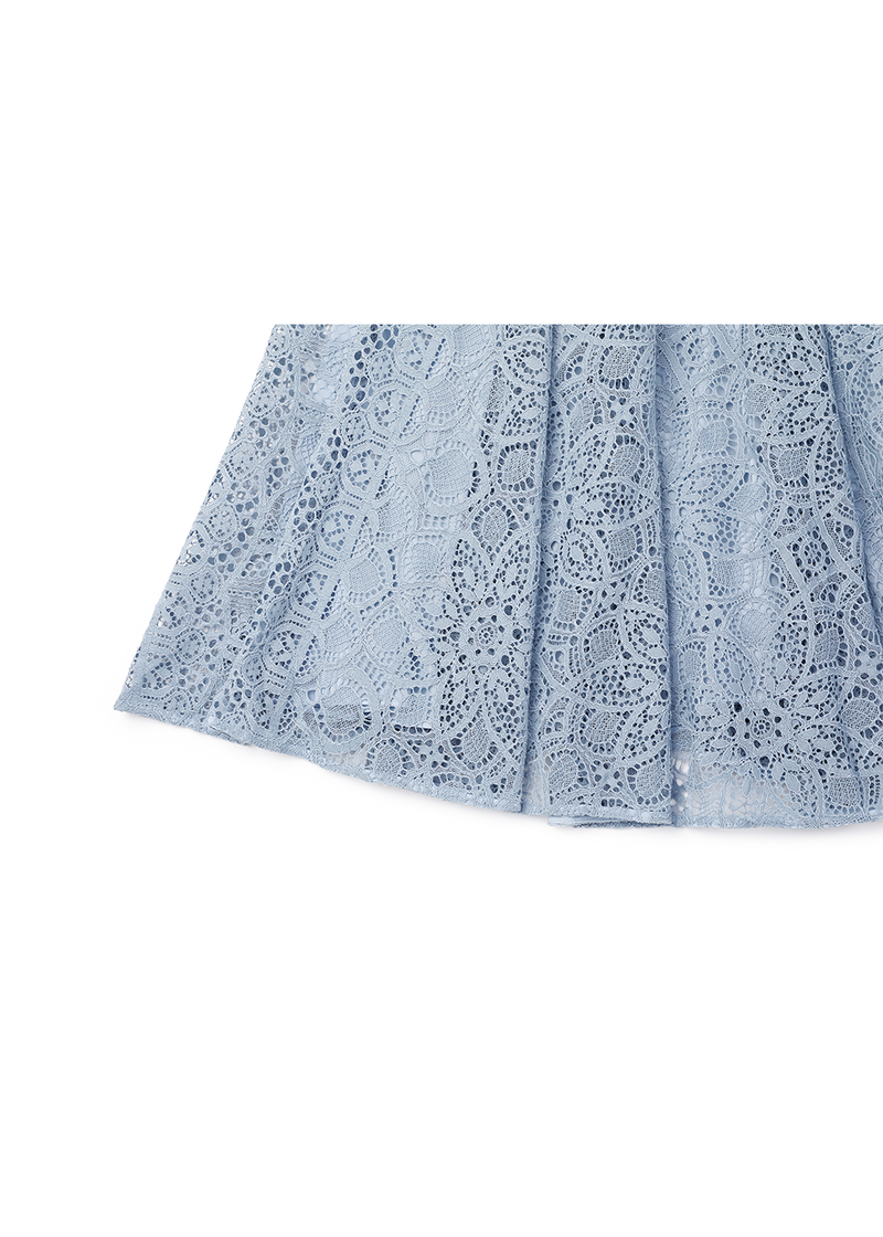 SALAZIA Mist Blue Sculpted Sleeve Dresses