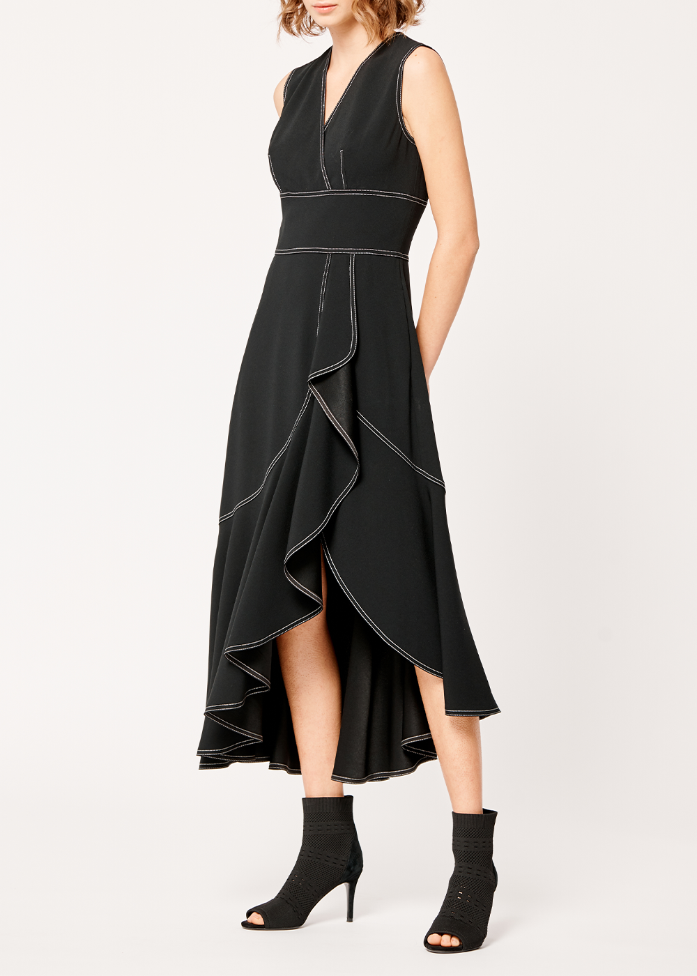 SALAZIA Black Triacetate Maxi Dresses