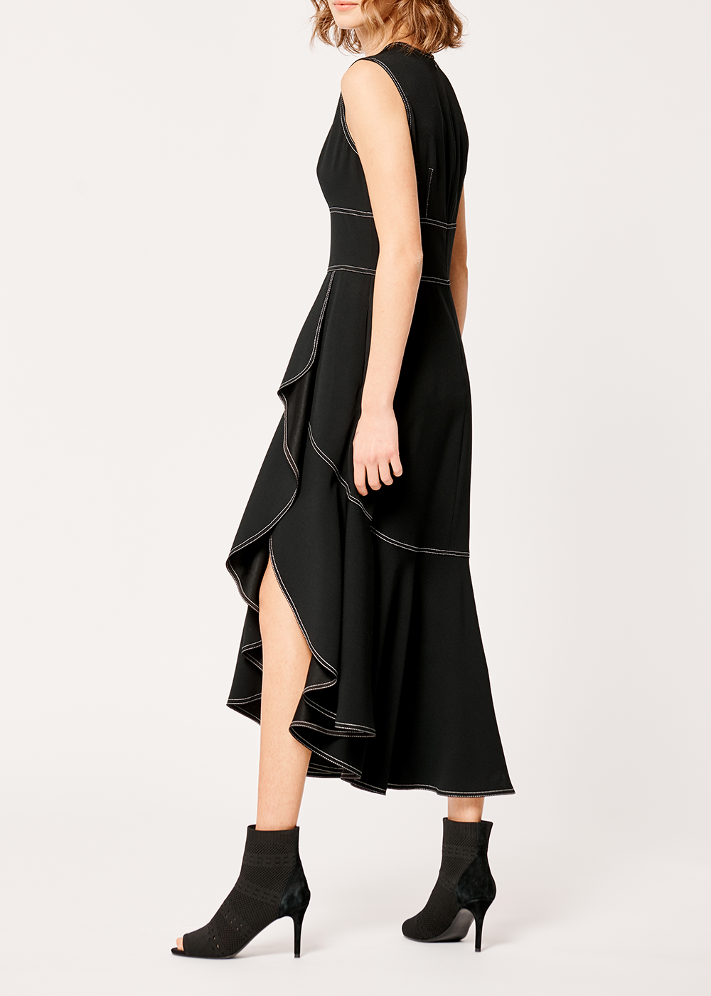 SALAZIA Black Triacetate Maxi Dresses