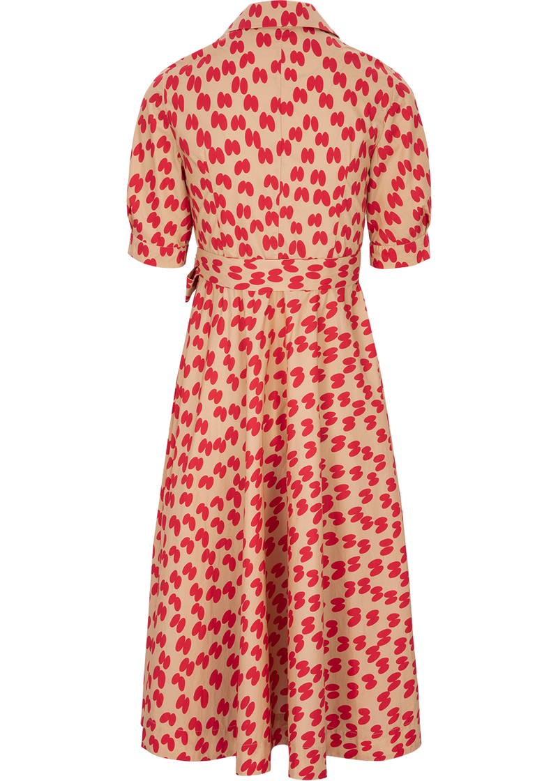SALAZIA Crimson Heartbeat Midi Dresses
