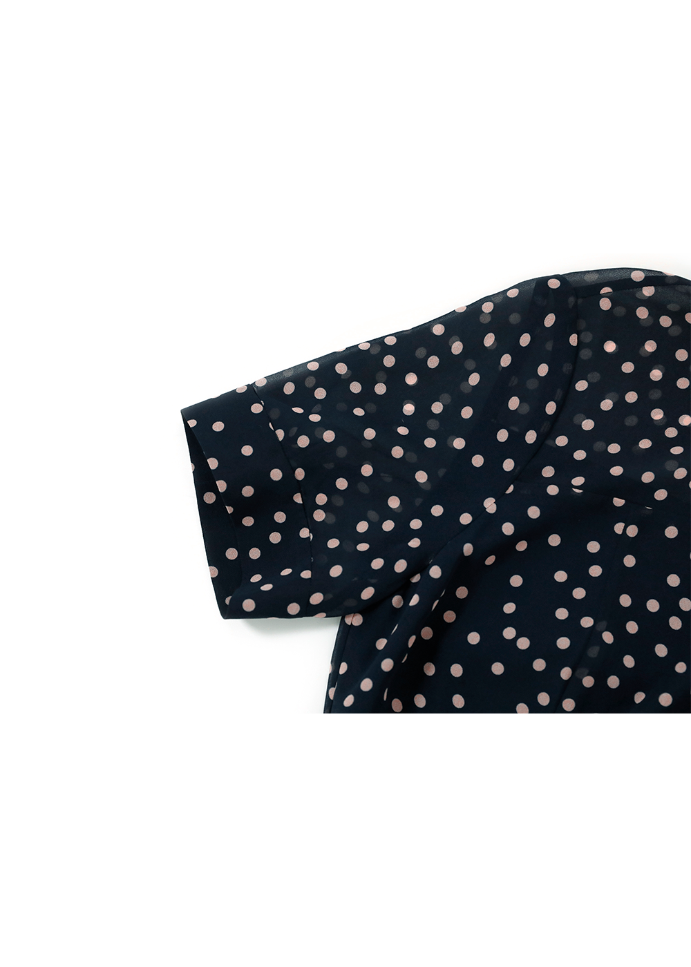 SALAZIA Midnight Blue Pink Dot Dresses