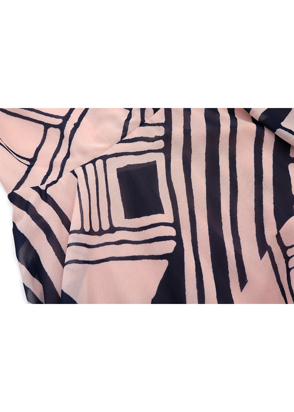 SALAZIA Pink-Blue Dreamy Geometric Dresses