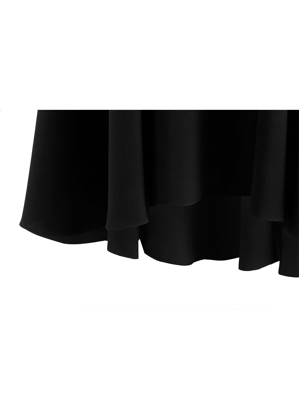 SALAZIA Black Acetate Blend Long-Sleeve Dresses