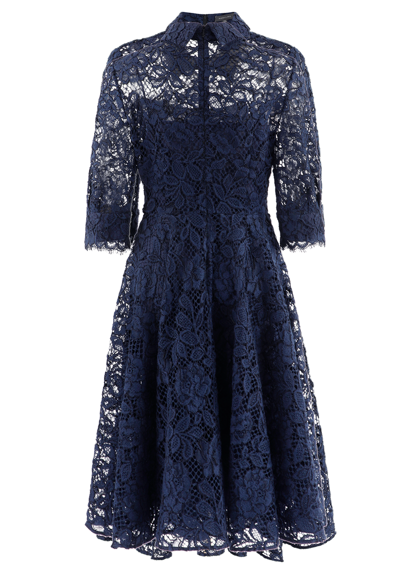 SALAZIA Midnight Blue Tailored Midi Dresses