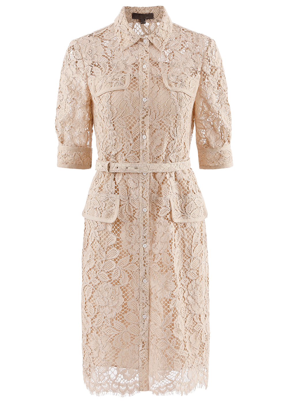 SALAZIA Warm Apricot Cotton-Blend Dresses