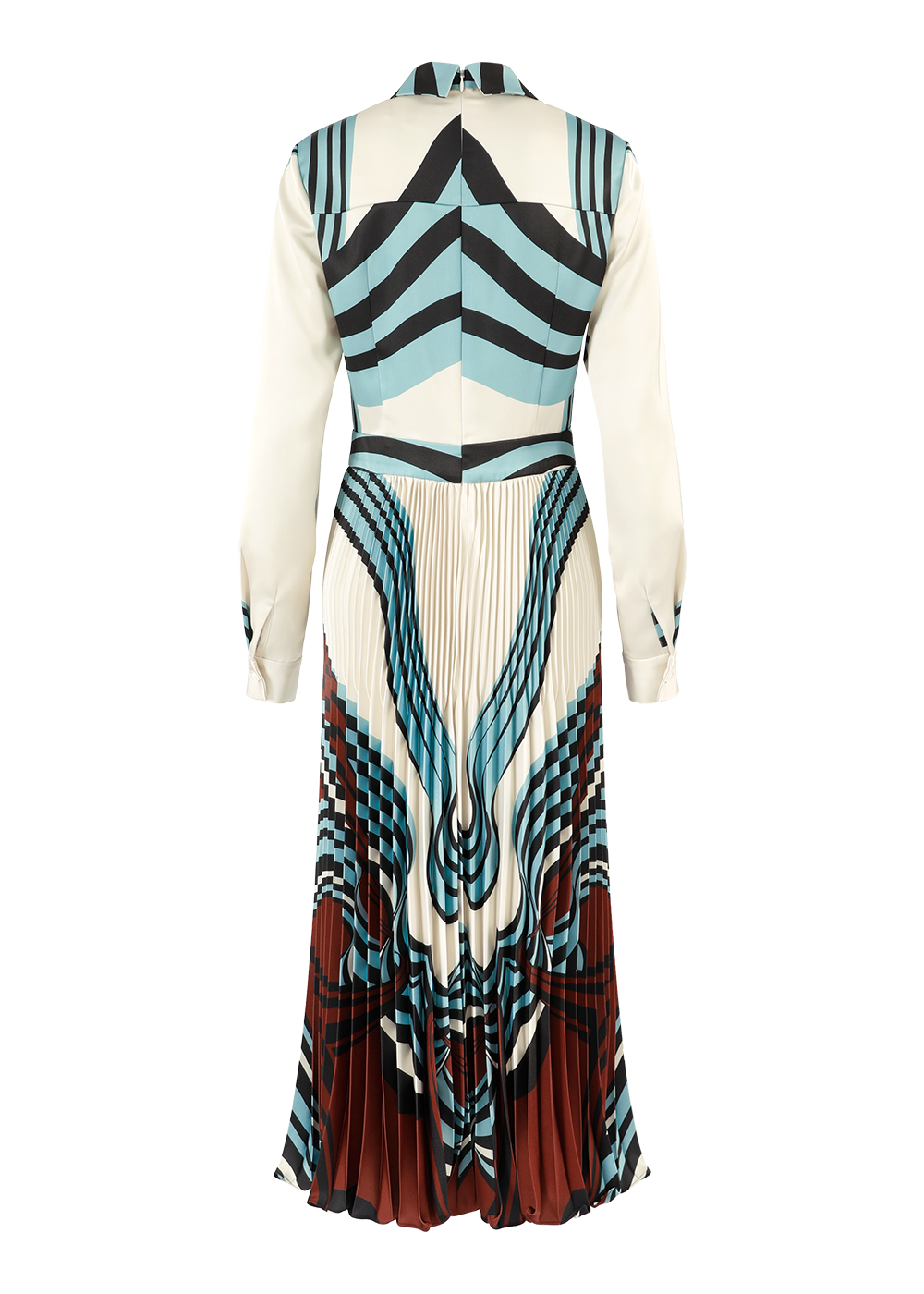 SALAZIA Blue Water Ripple Flowing Dresses