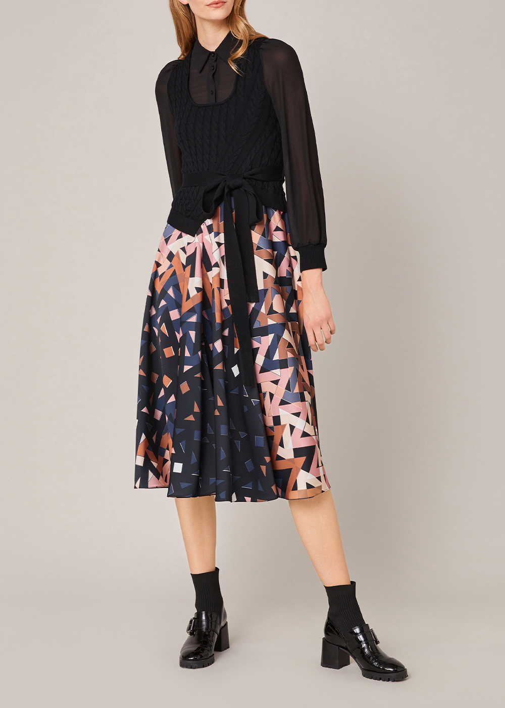 SALAZIA Caramel Pink Pastel Kaleidoscope Dresses