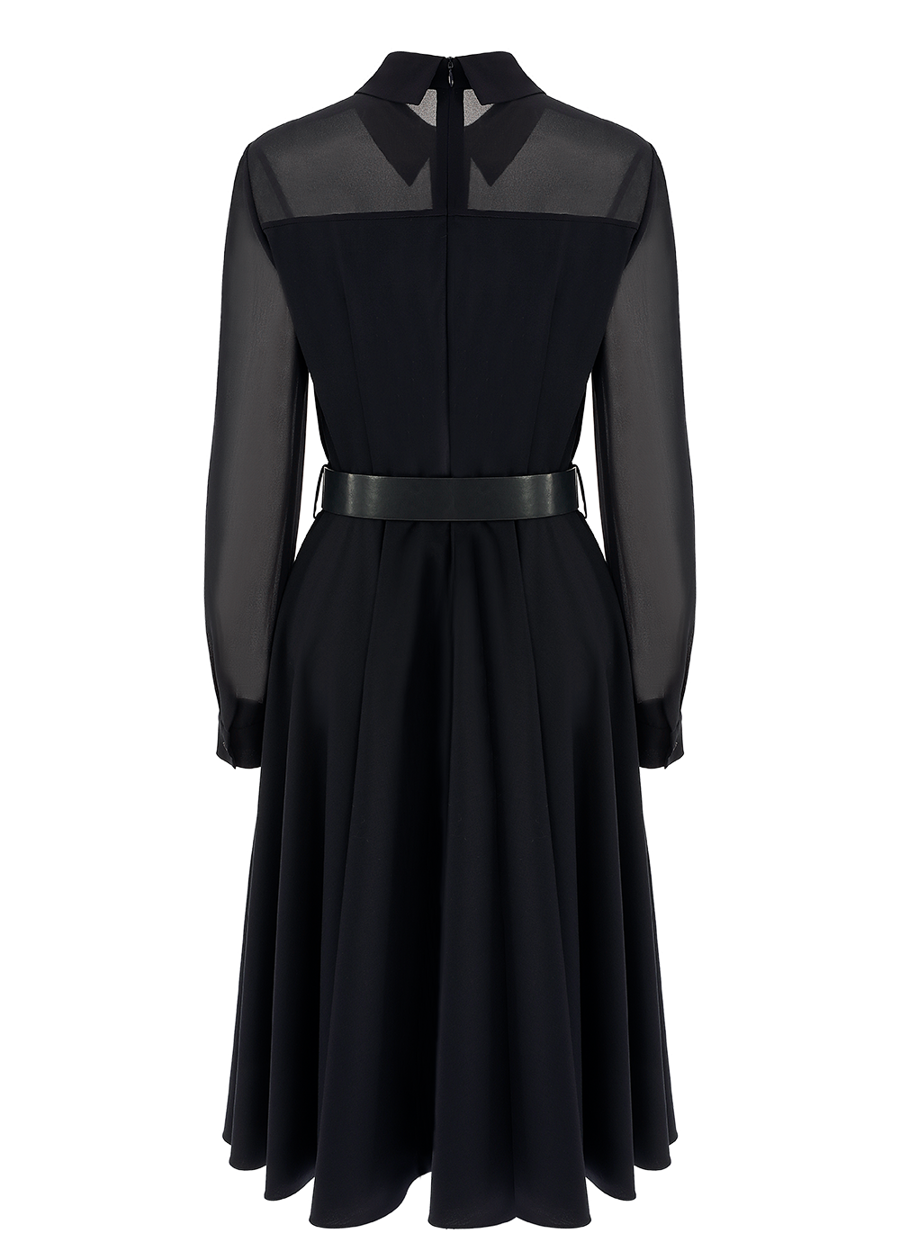 SALAZIA Midnight Blue Wool Blend Dresses