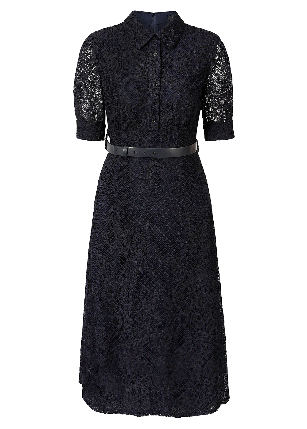 SALAZIA Midnight Blue Sleek Column Dresses
