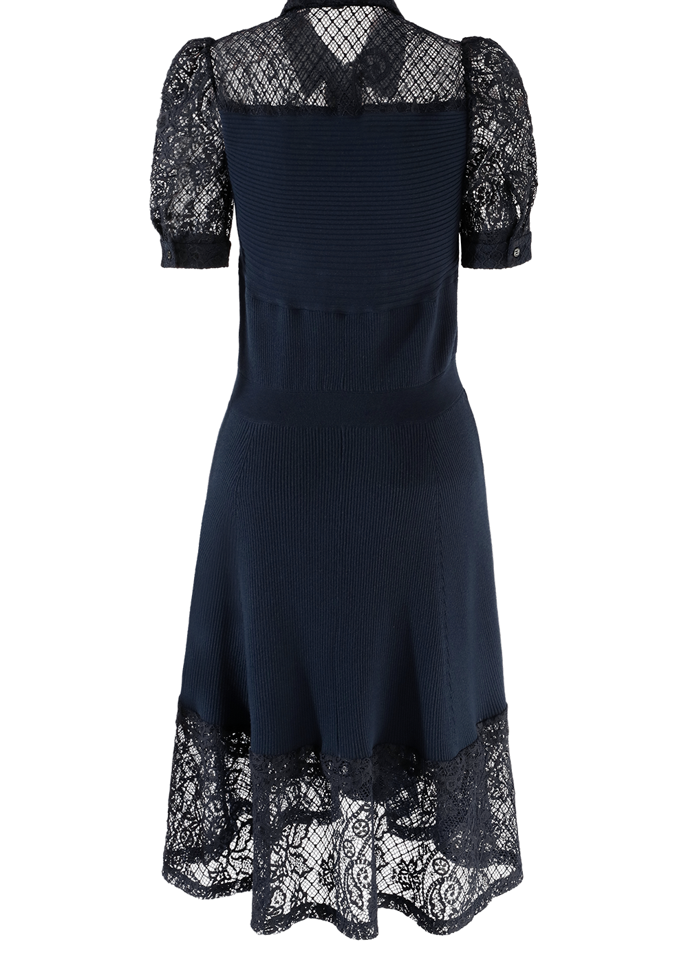 SALAZIA Deep Blue Viscose Blend Knit Dresses