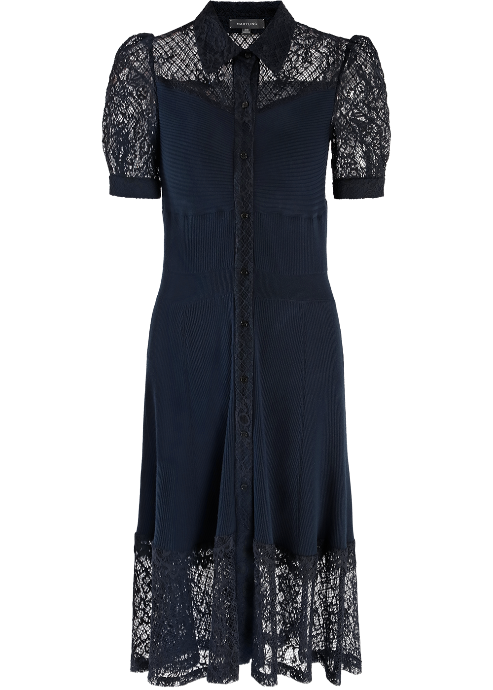 SALAZIA Deep Blue Viscose Blend Knit Dresses