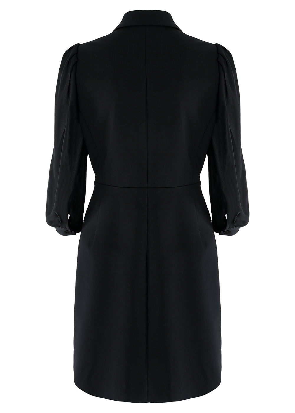 SALAZIA Lan Black Wool Blend Dresses
