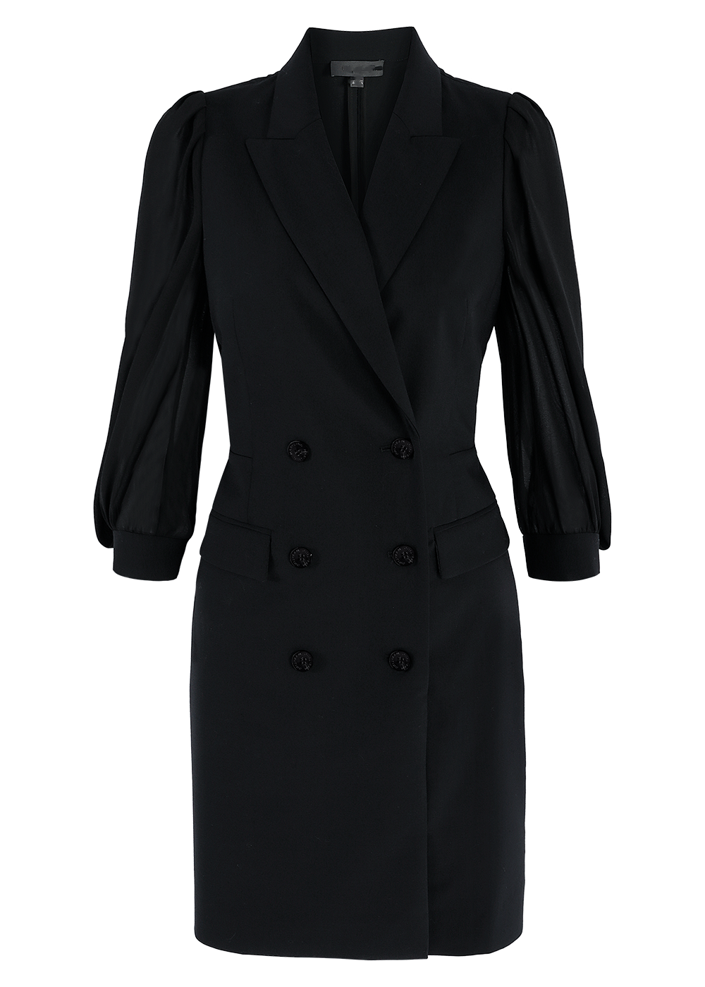 SALAZIA Lan Black Wool Blend Dresses