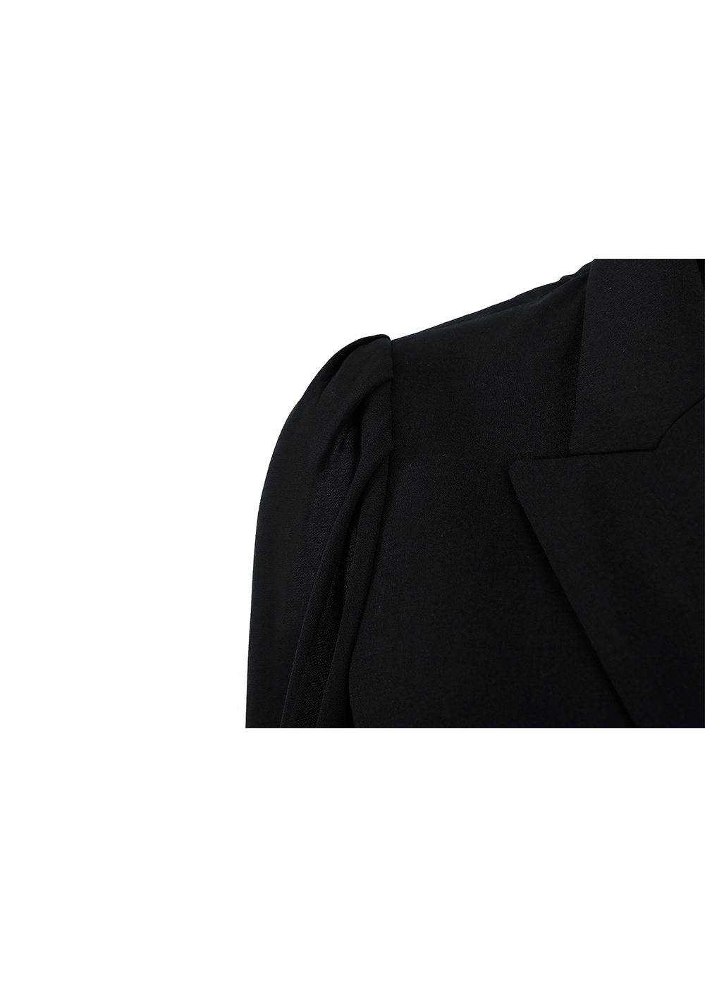 SALAZIA Lan Black Wool Blend Dresses