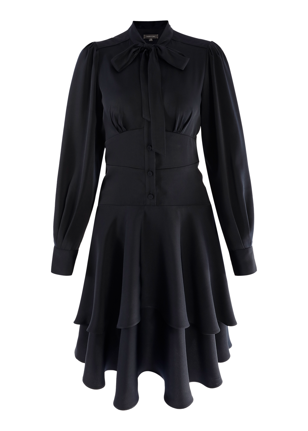 SALAZIA Deep Blue Long-Sleeve Shift Dresses