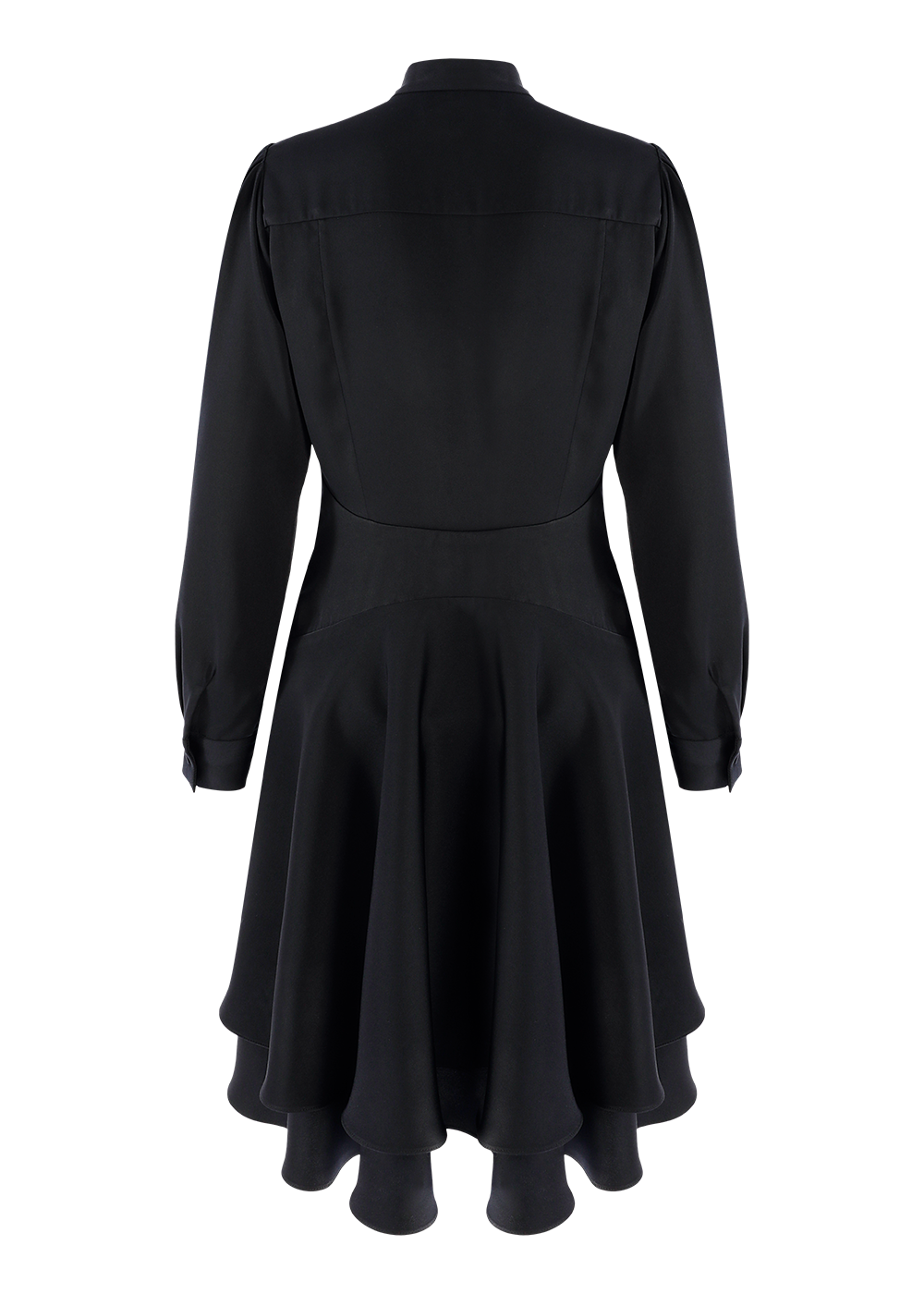 SALAZIA Deep Blue Long-Sleeve Shift Dresses