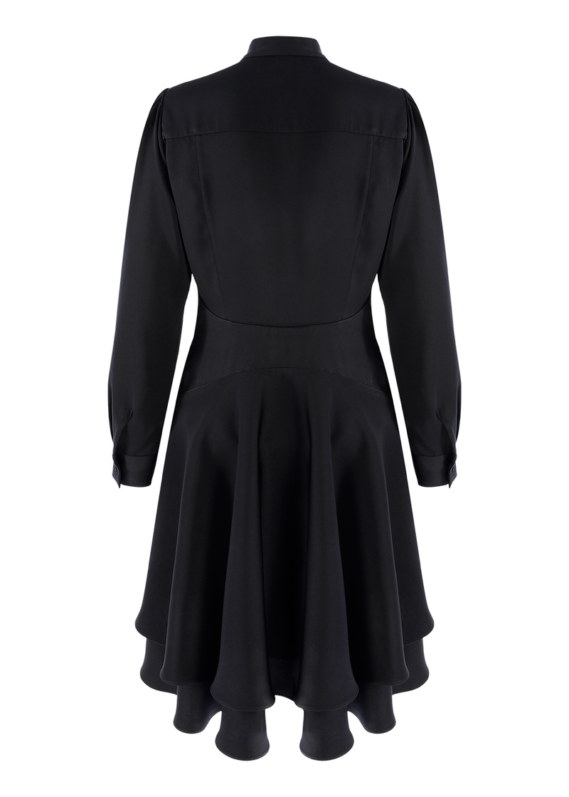 SALAZIA Deep Blue Long-Sleeve Shift Dresses
