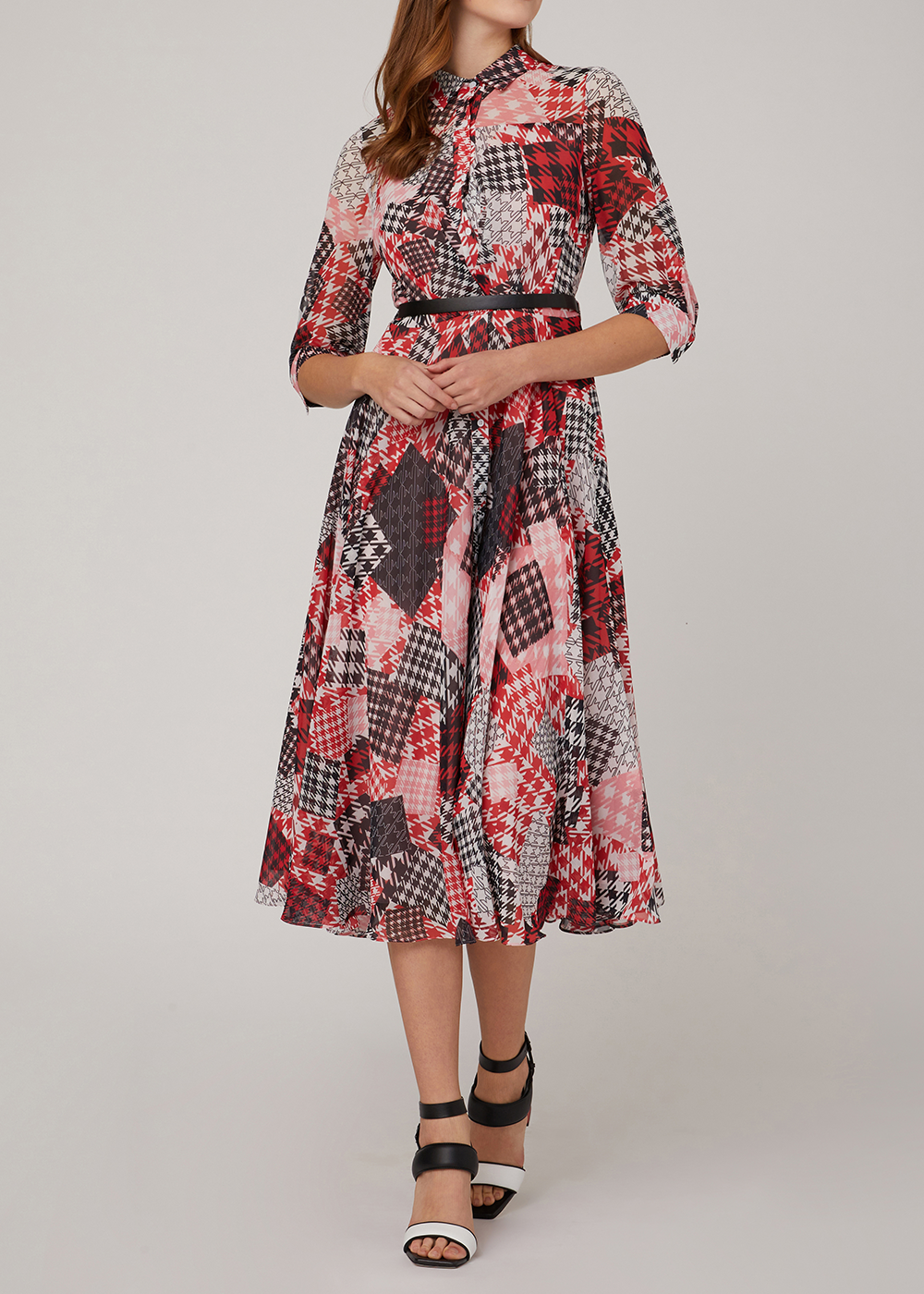 SALAZIA Pink Gingham Mosaic Dresses