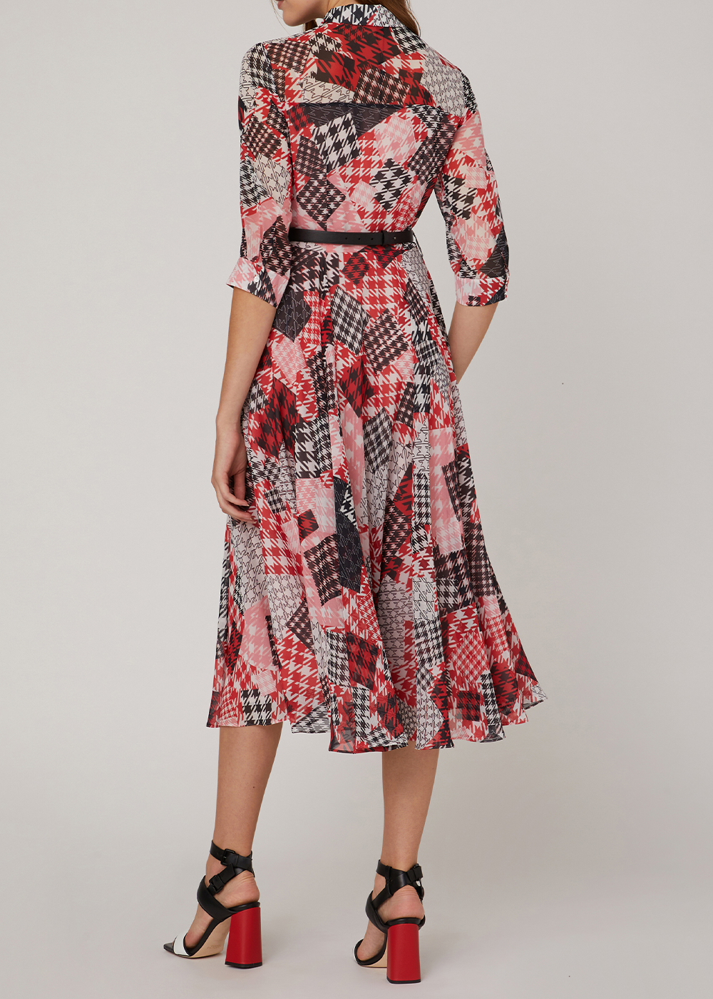SALAZIA Pink Gingham Mosaic Dresses