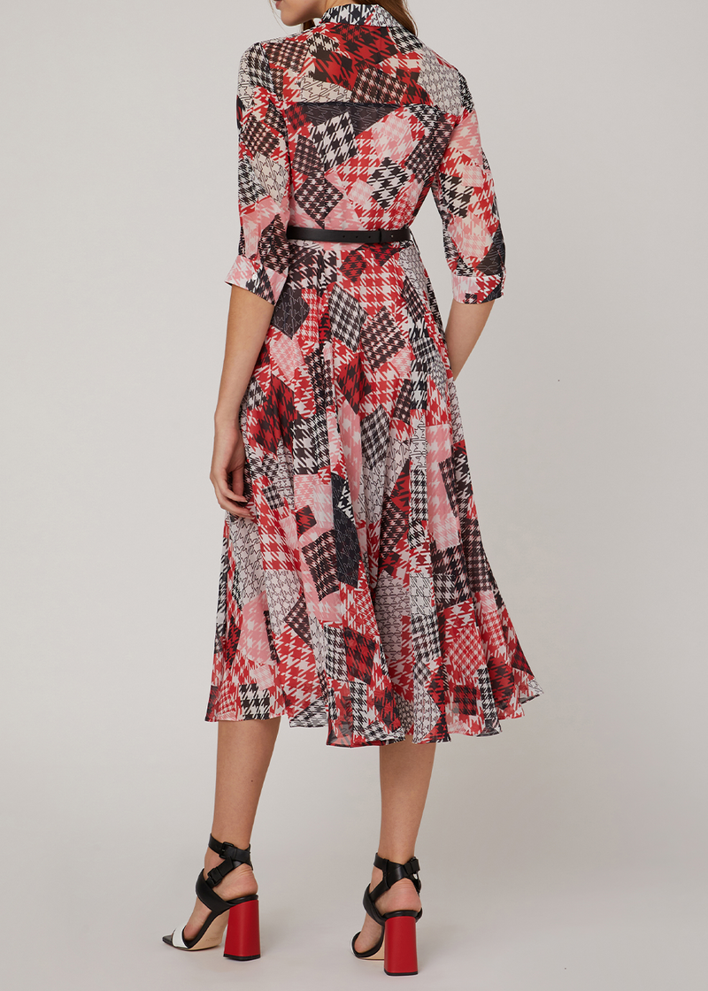 SALAZIA Pink Gingham Mosaic Dresses