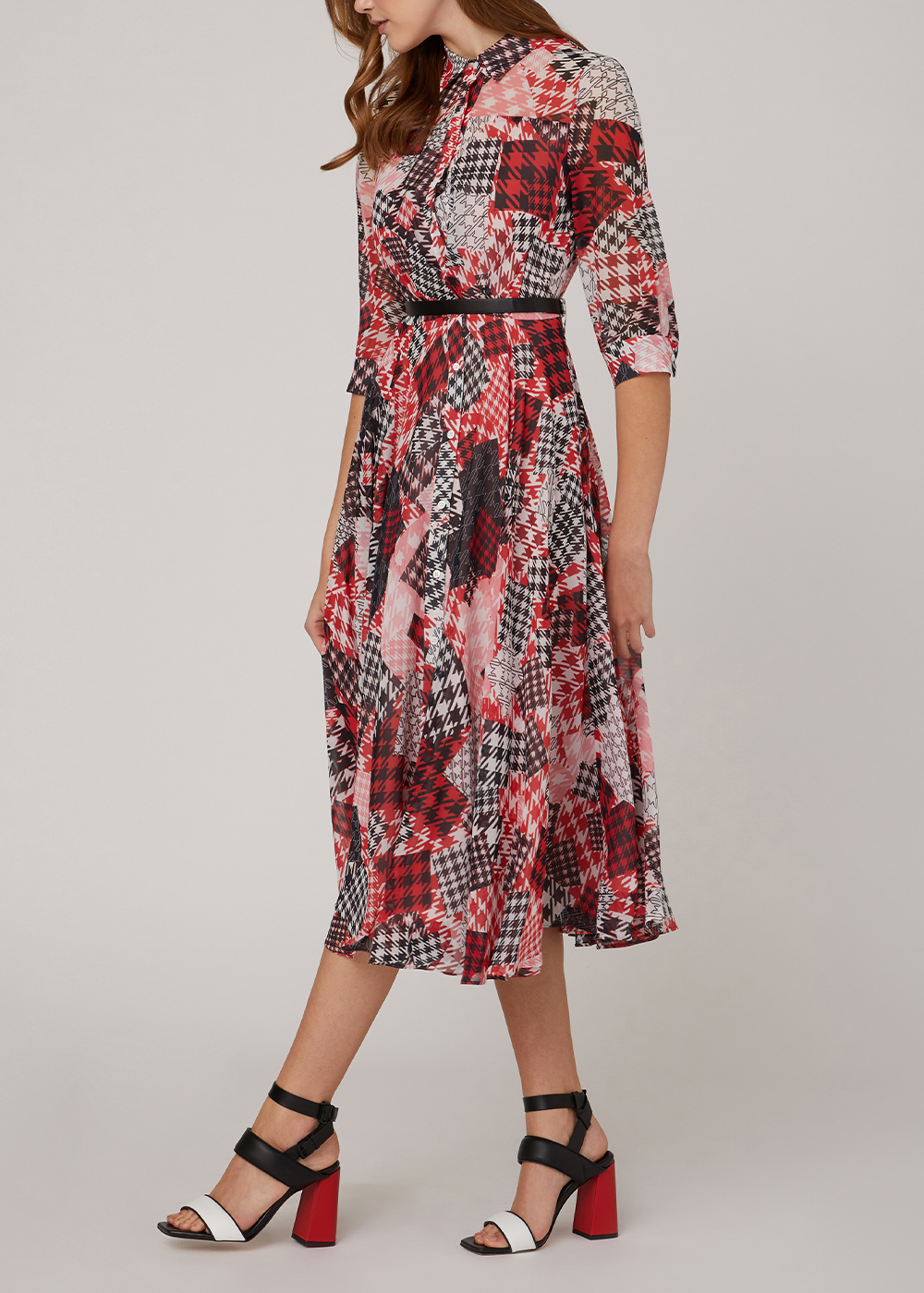 SALAZIA Pink Gingham Mosaic Dresses