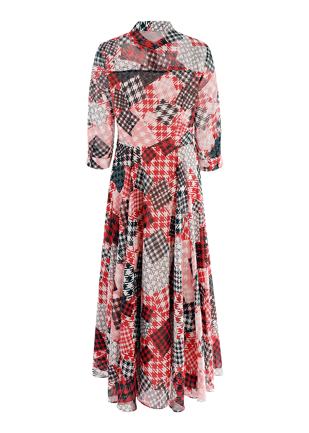 SALAZIA Pink Gingham Mosaic Dresses