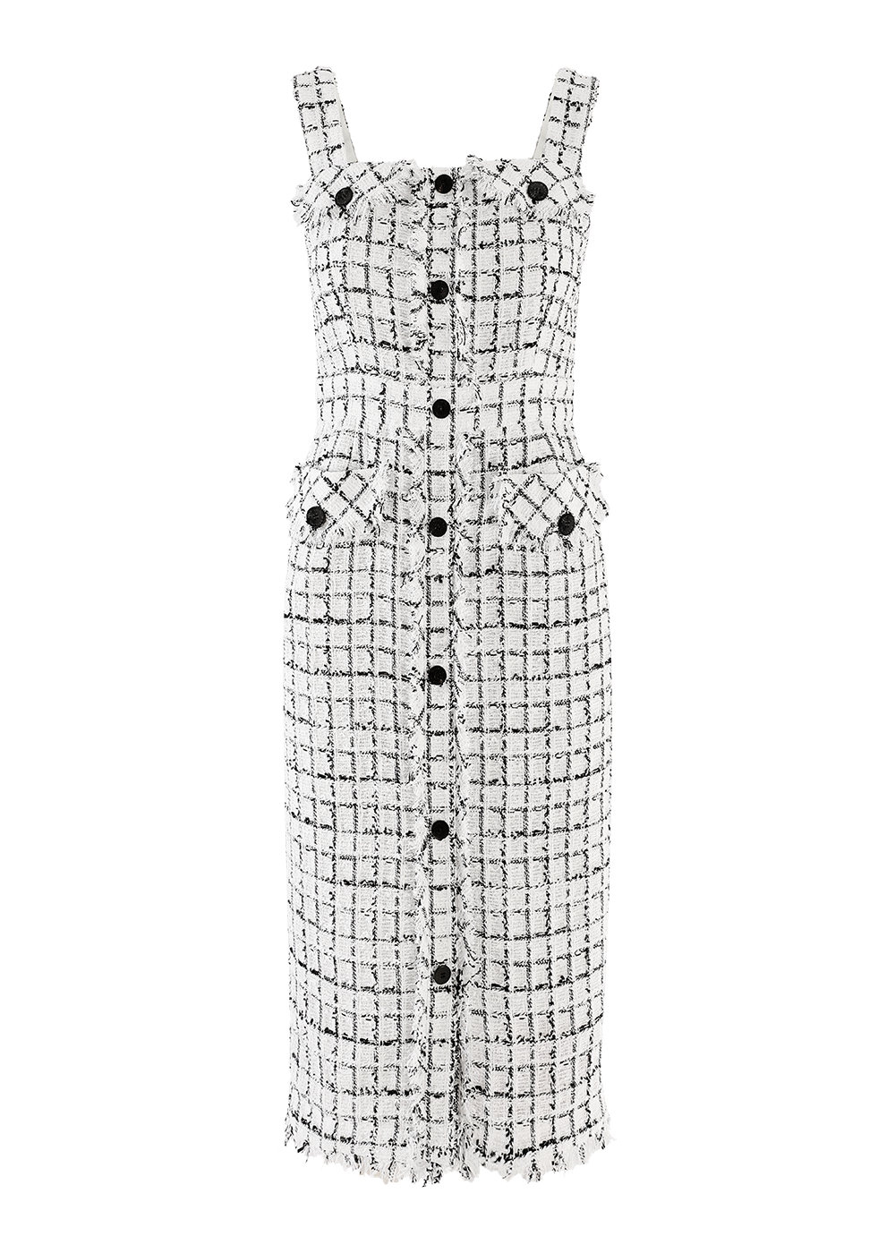 SALAZIA Monochrome Check Dresses