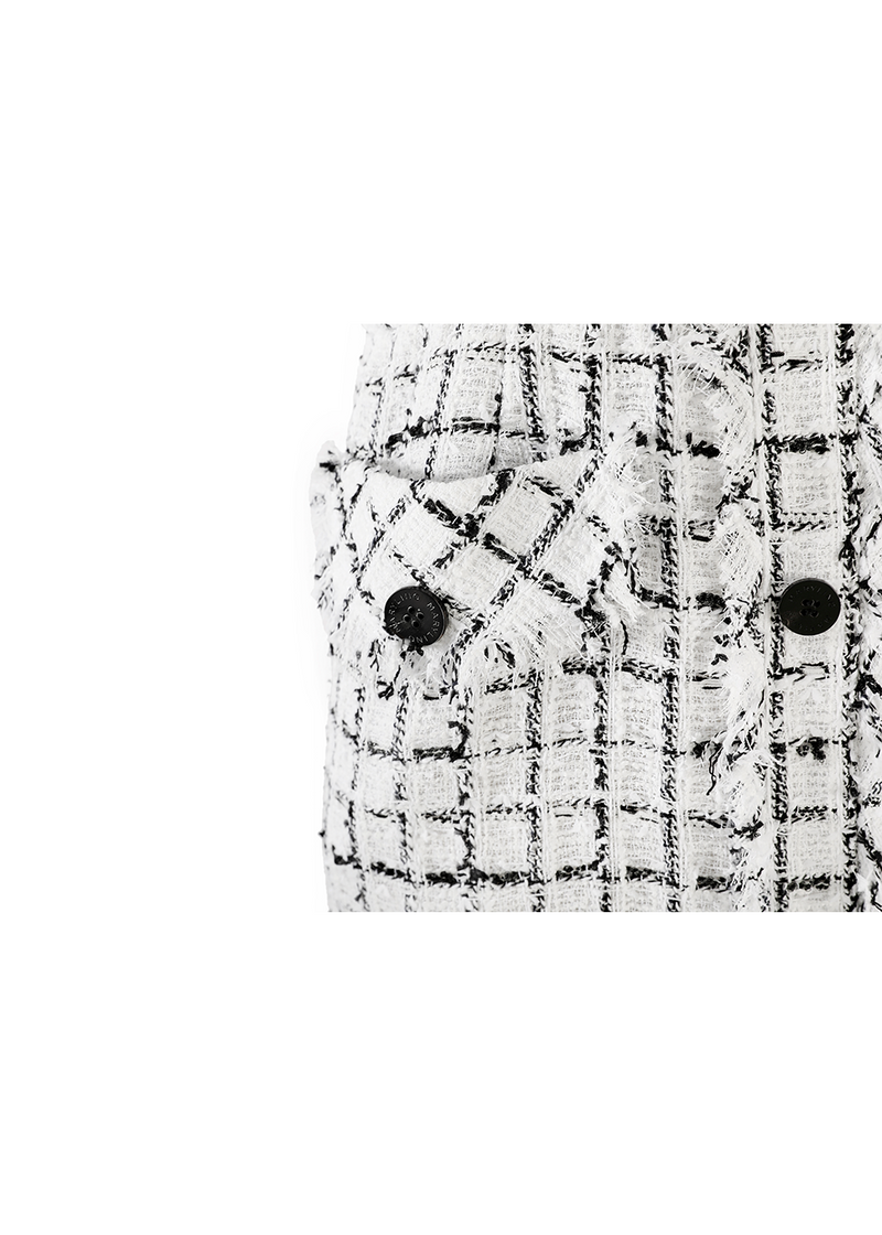 SALAZIA Monochrome Check Dresses