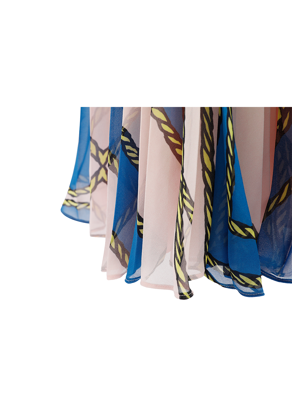 SALAZIA Pink-Blue Summer Sailing Dresses