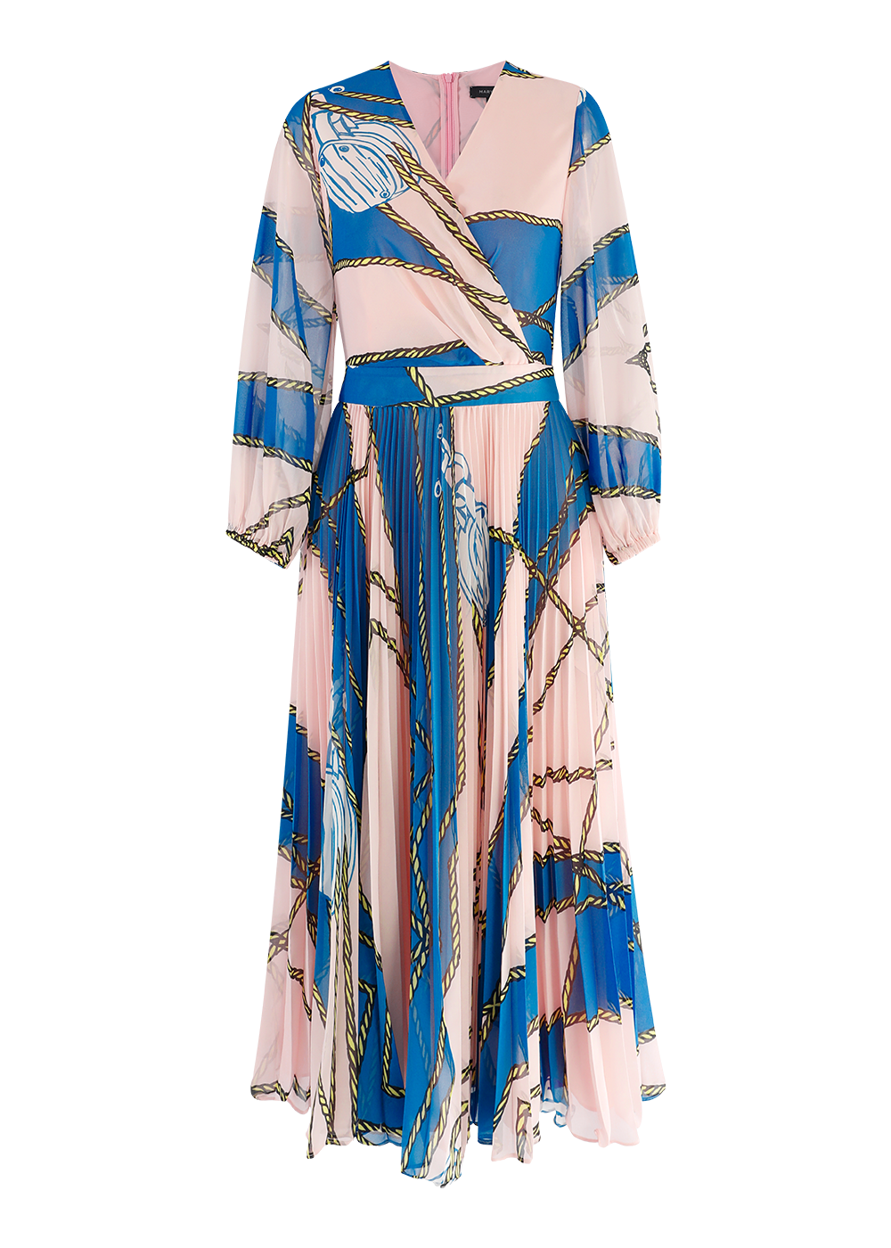 SALAZIA Pink-Blue Summer Sailing Dresses