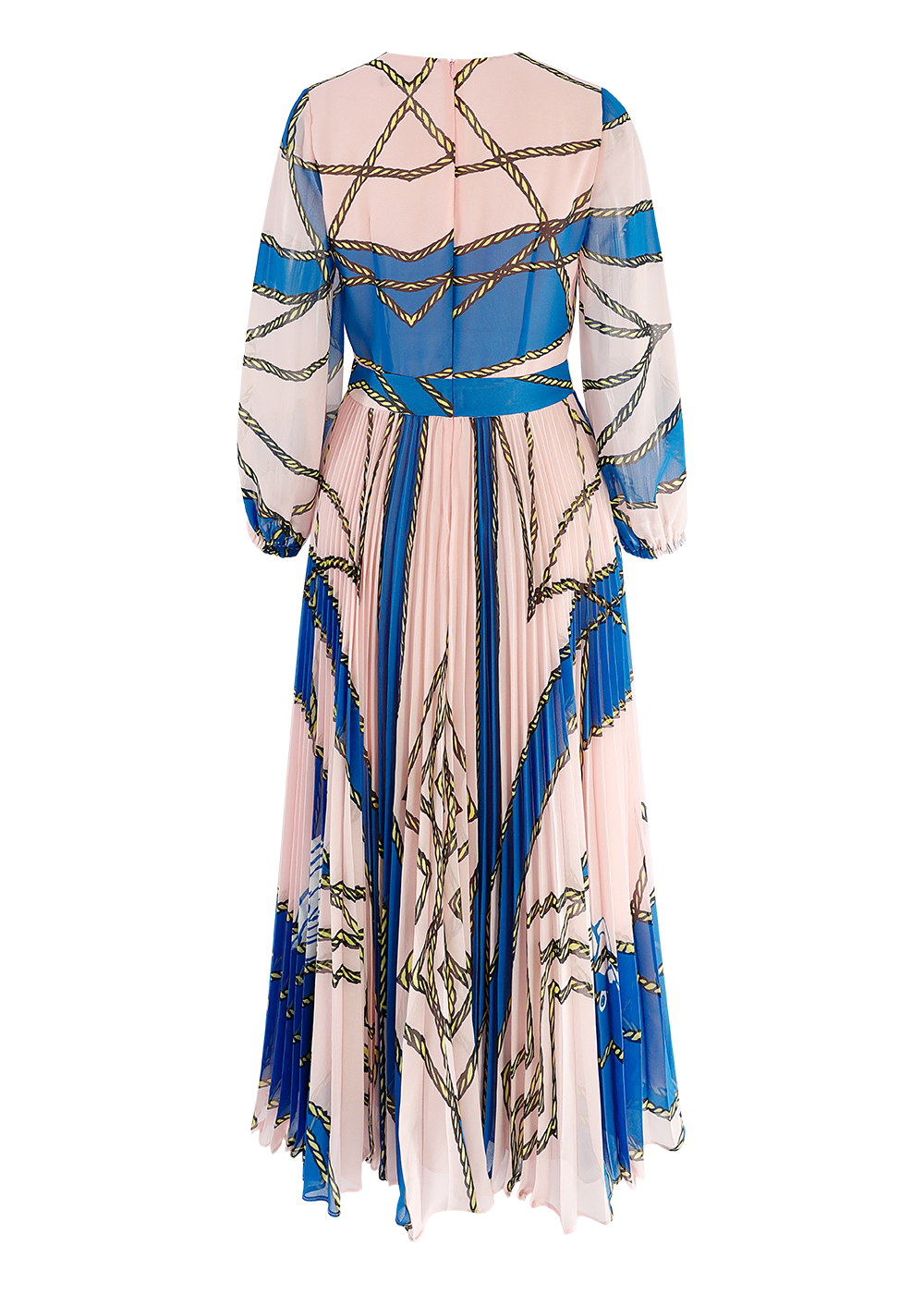 SALAZIA Pink-Blue Summer Sailing Dresses