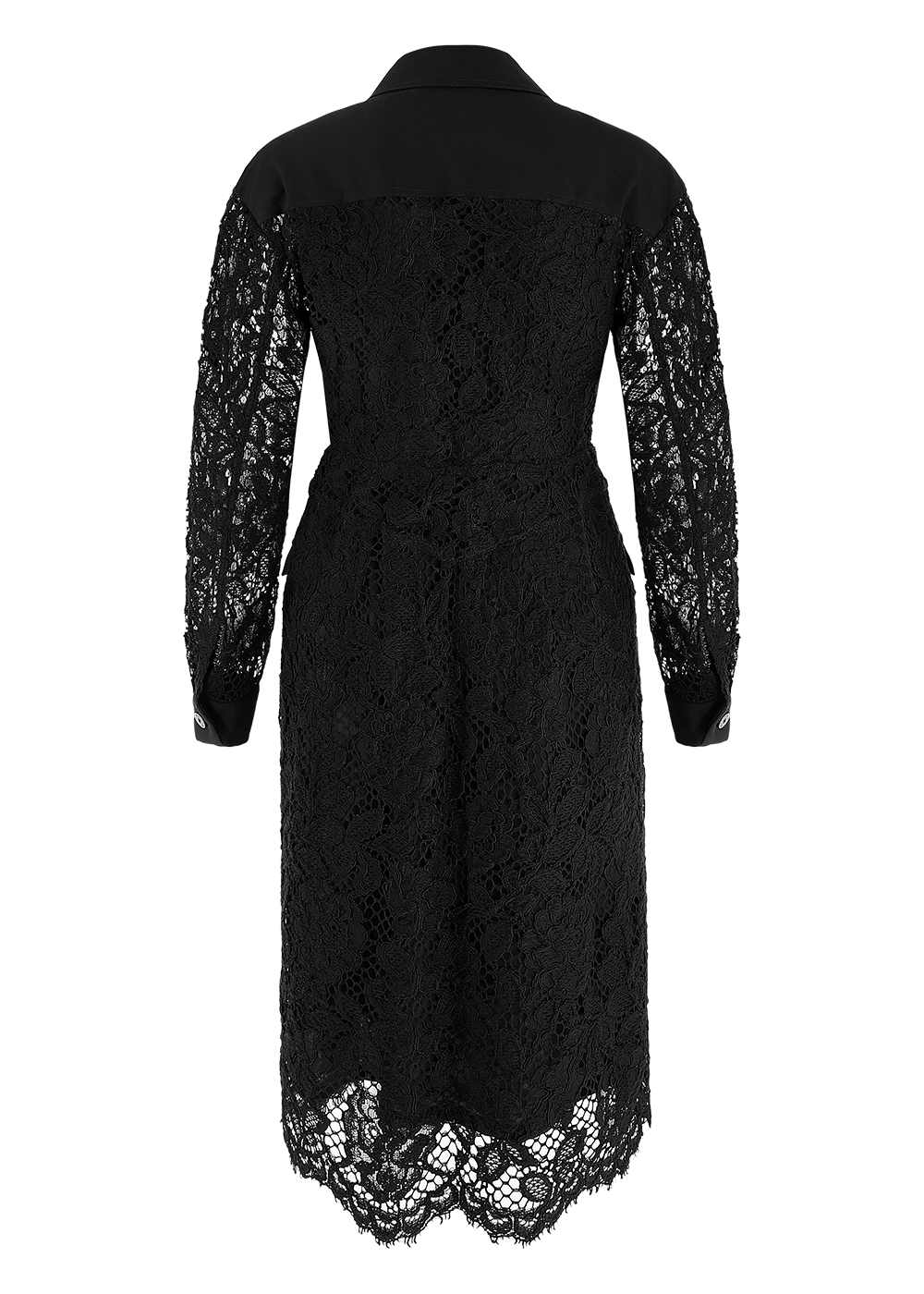 SALAZIA Black Cotton-Nylon Blend Dresses