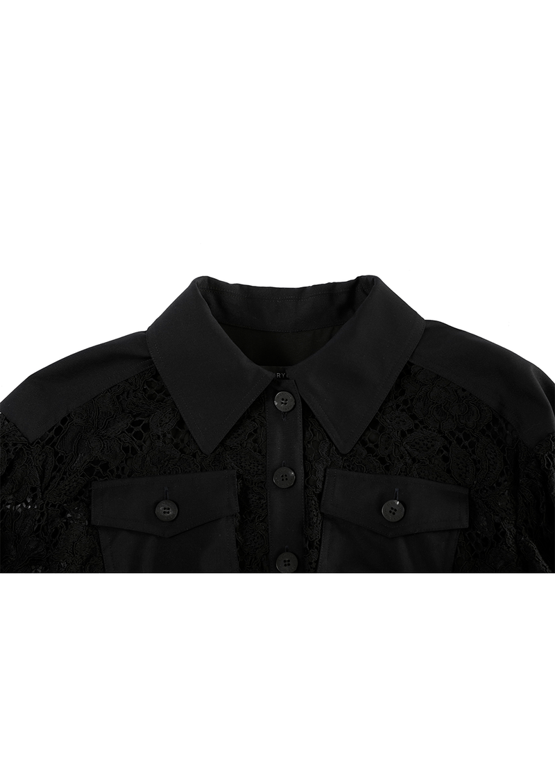 SALAZIA Black Cotton-Nylon Blend Dresses