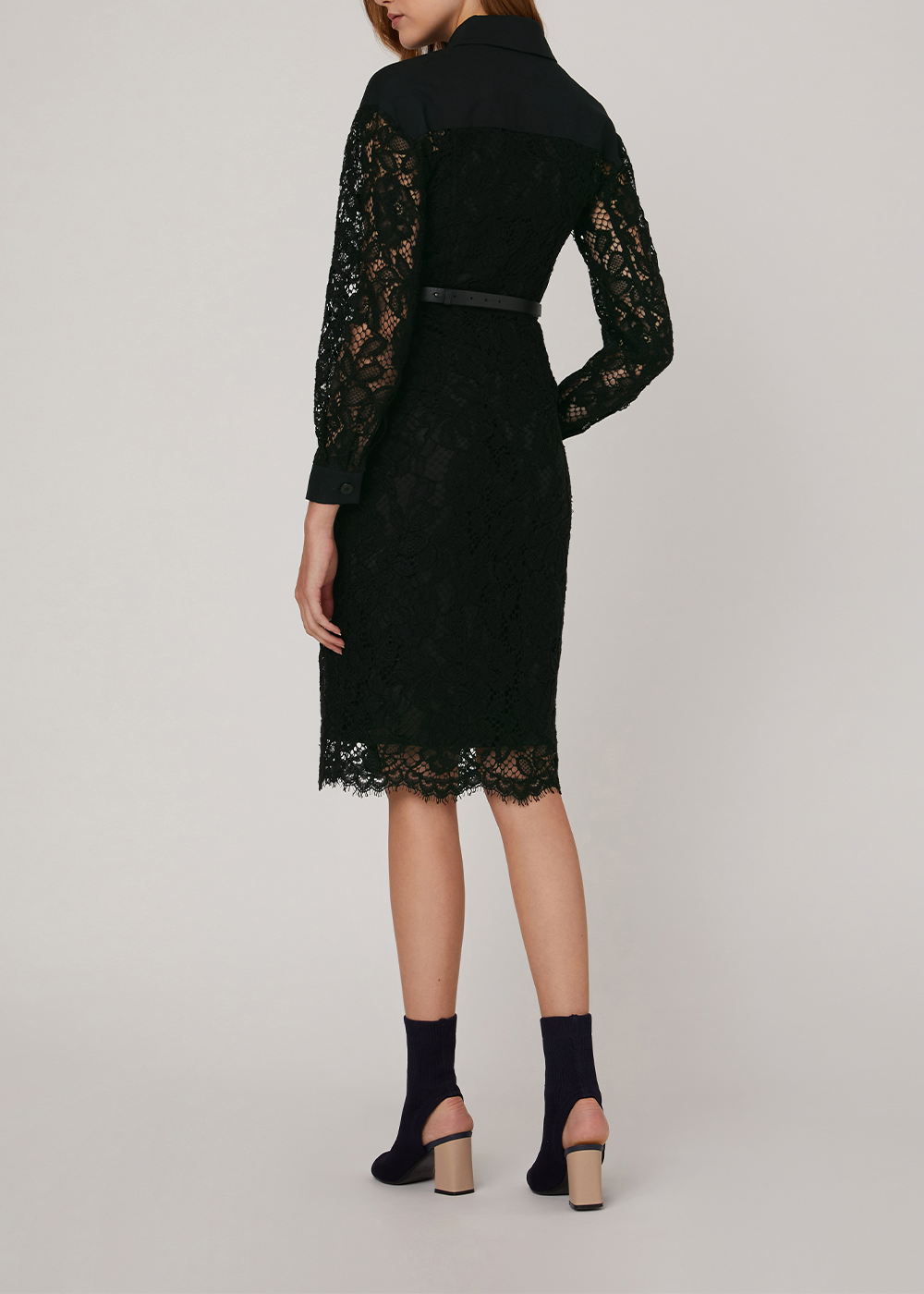 SALAZIA Black Cotton-Nylon Blend Dresses